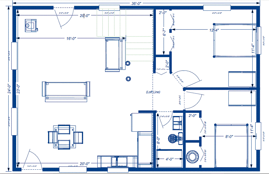 First floor Cody Floor plan