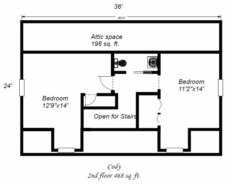 First floor Cody Floor plan
