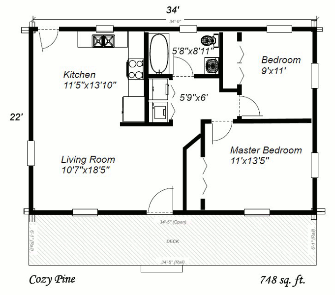 First floor Cody Floor plan